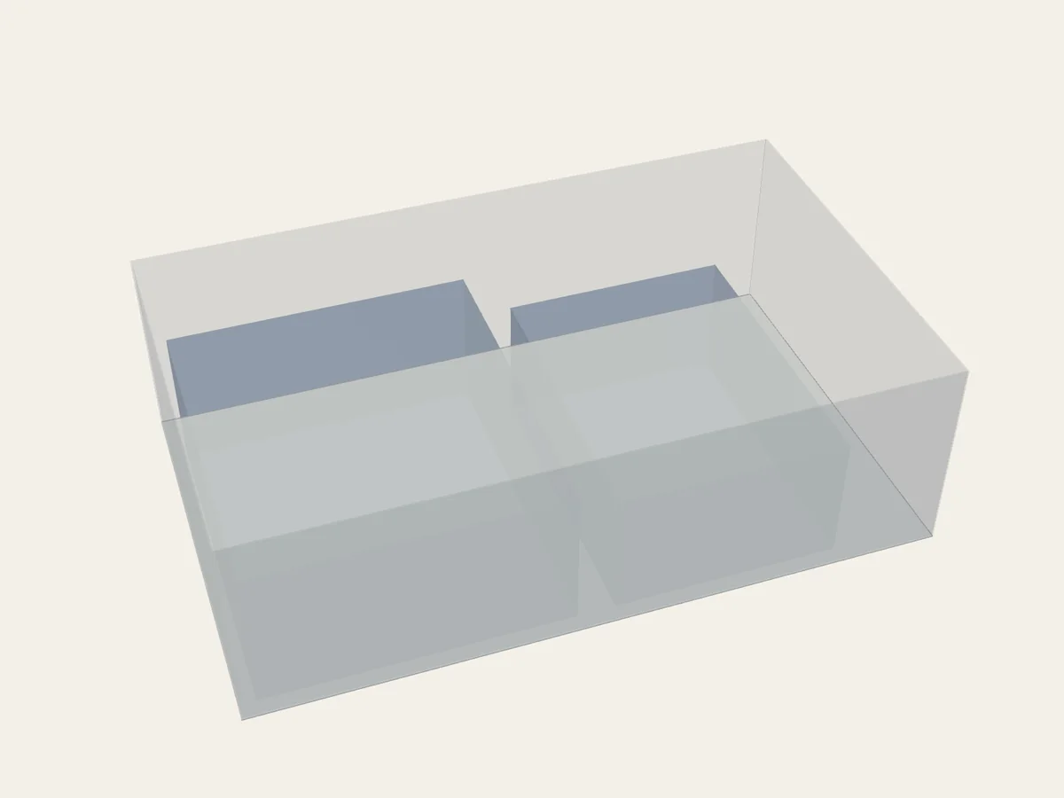 BGI example 07: assembled view of Existing Closed Containers