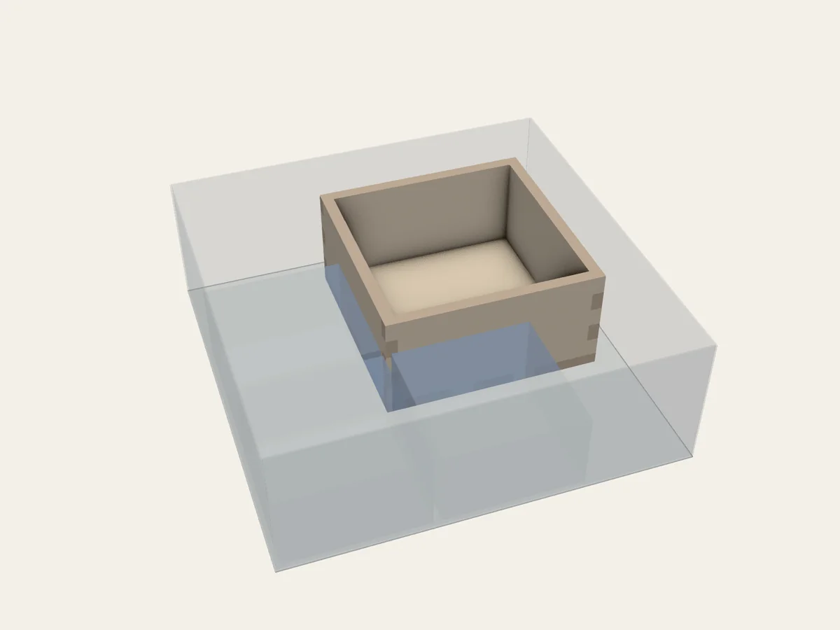 BGI example 30: assembled view of Shelf Packing with Existing Containers