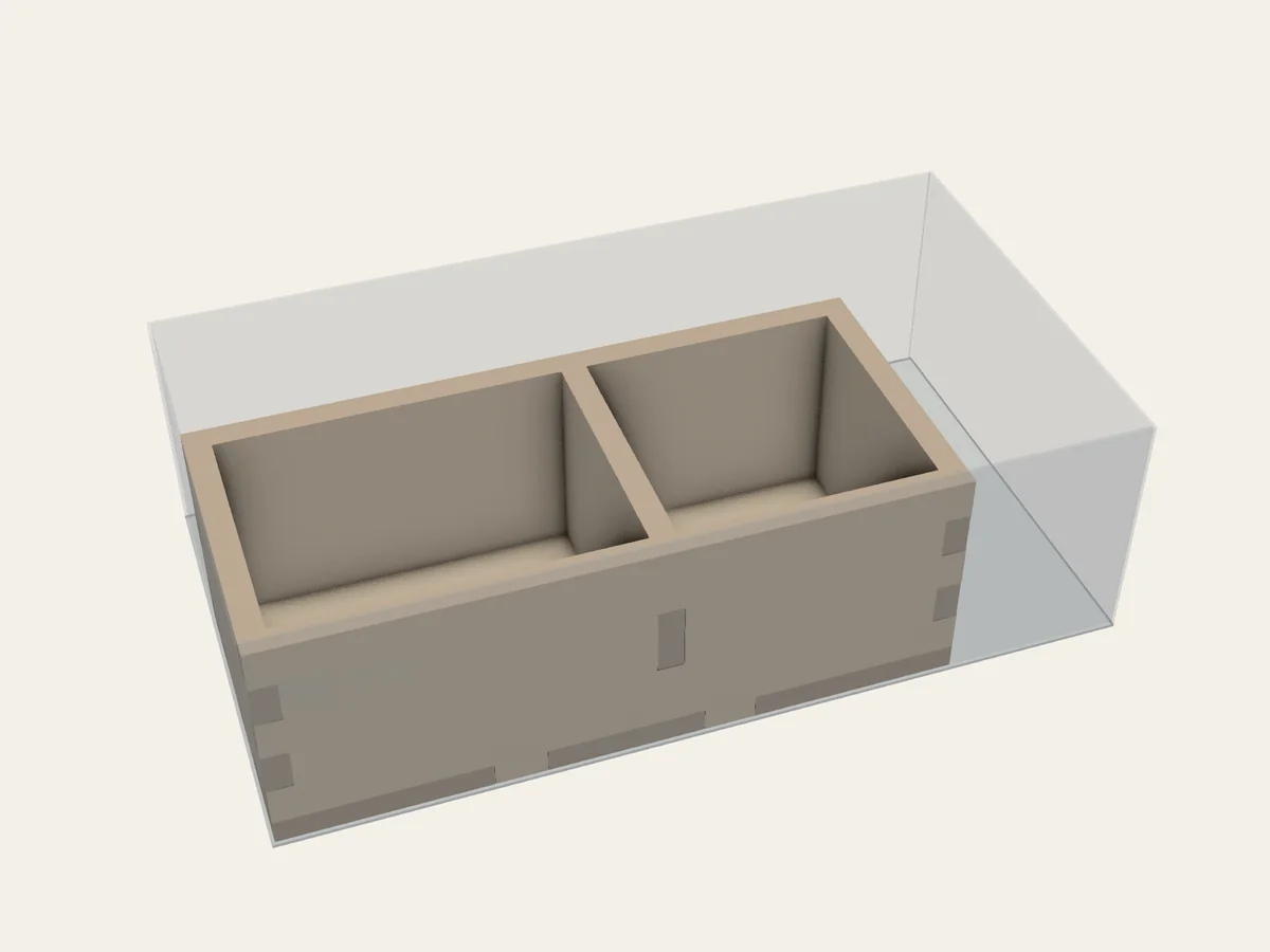 BGI example 41: assembled view of Low Components with Constructible Walls