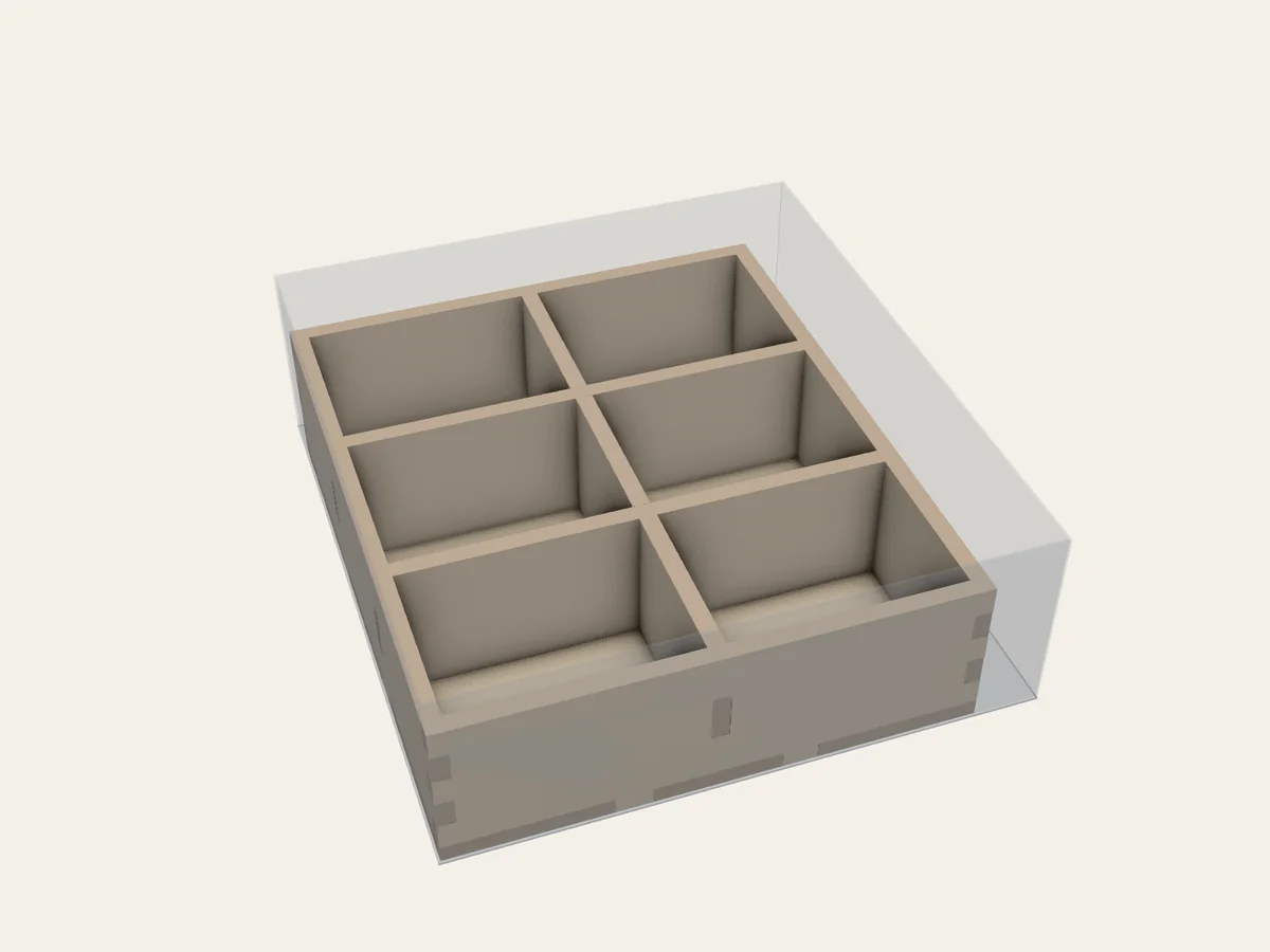 BGI example 42: assembled view of Fixed Compartments within an Automatic Grid