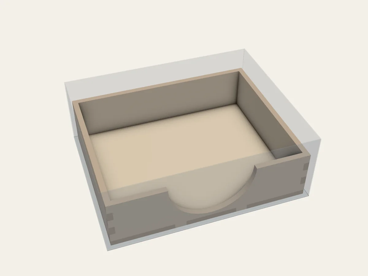 BGI example 44: assembled view of Finger Access at Minimum Web