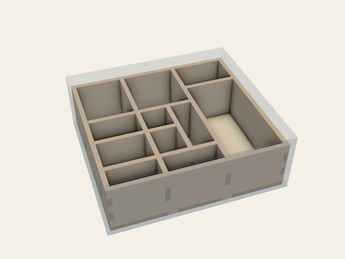 BGI example 61: assembled view of A more involved division of space.
