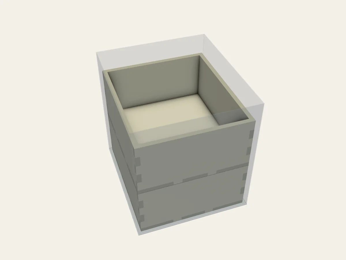 BGI example 67: assembled view of Two-Layer Removable Trays