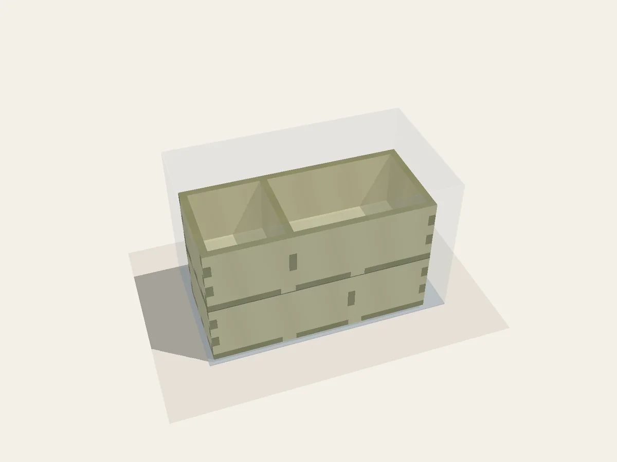 BGI example 77: assembled view of Stacked Automatic Removable Trays